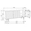 Madrid - 3 Door Accent Cabinet Doors - Natural / Black