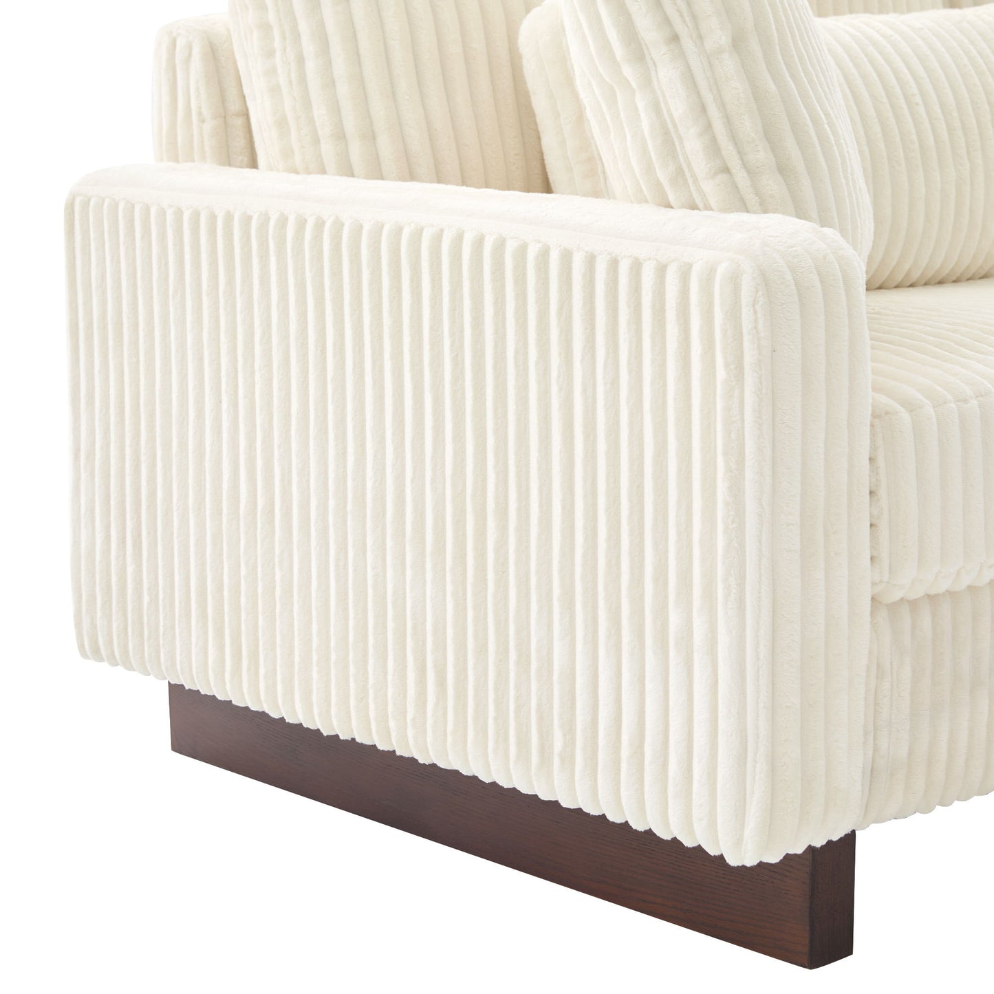 Modern Loveseat Sofa With 4 Pillows