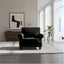 Upholstered Accent Armchair With Turned Legs For Living Room