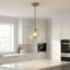 Ember - 3 Candle Lights Chain Pendant - Clear / Gold