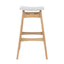 Modern Bar Stool Set With Upholstered Seating