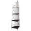 4 Shelf Corner Bookcase - Cappuccino
