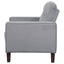 Harvey - Upholstered Tufted Accent Chair - Gray