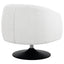 Upholstered Swivel Accent Chair, 360 Degree Rotation - Beige