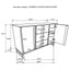 Glenmoor - 3 Drawer Server With 2 Cabinets - Dark Gray