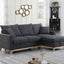 Colton - Reversible Sleeper Sectional Sofa With Storage Chaise - Dark Gray