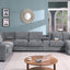 Celine - Fabric Corner Sectional Sofa With Right-Facing Chaise, Cupholders, And Charging Ports