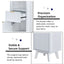 Tall Bathroom Storage Cabinet With Adjustable Shelves And 1 Drawer & Door