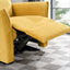 Suede Recliner Chair - Dark Yellow