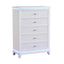 Opium - 5 Drawer Chest - White