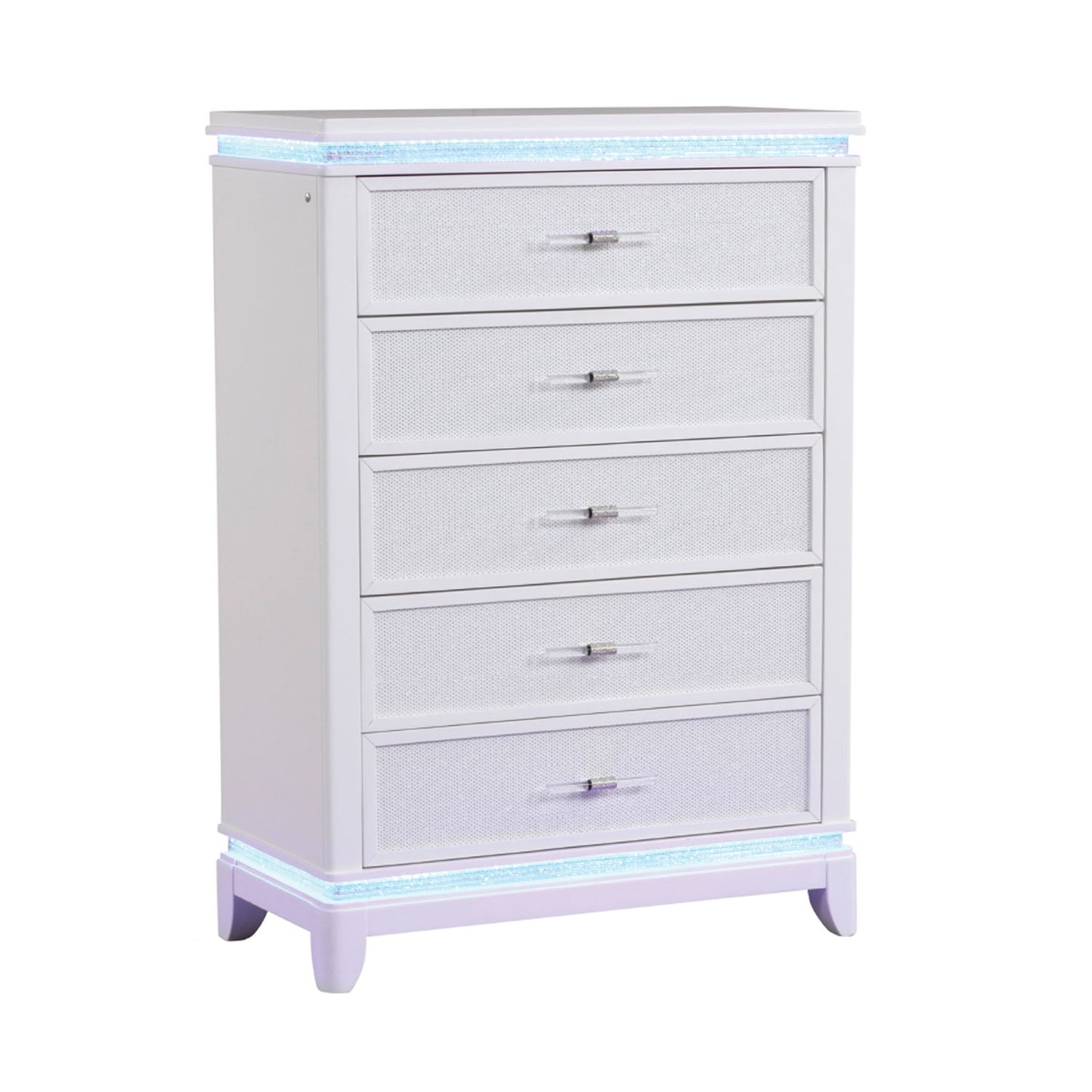 Opium - 5 Drawer Chest - White