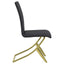 Dining Chairs (Set of 2) - Black / Gold