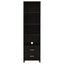 Media Tower With And Drawer With Adjustable Shelves Handles - Brown