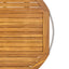 Outdoor Bar Cart With Foldable Tabletop & Removable Trays - Teak