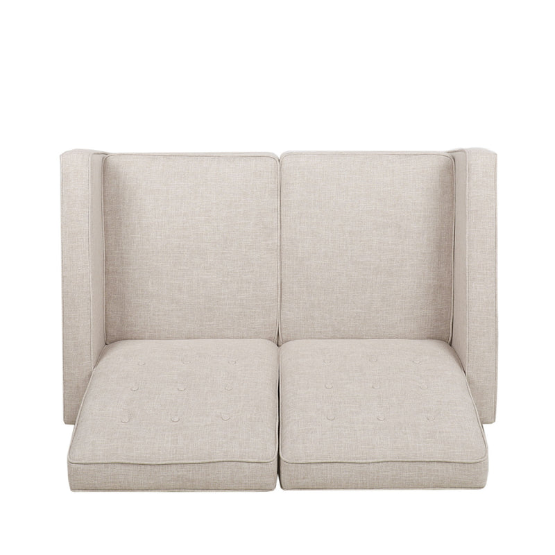 Manville - Contemporary Tufted Loveseat Pushback Recliner