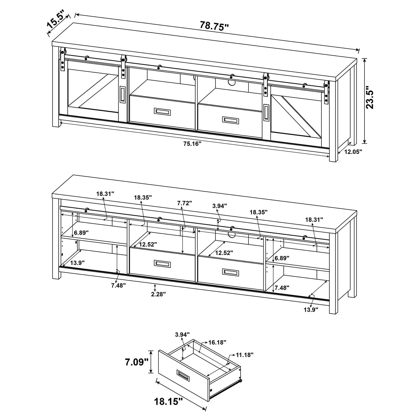 Madra - 2 Door TV Stand