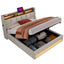 Platform Bed With Hydraulic Storage, LED Lighting & Charging Station