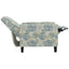 Upholstered Push Back Recliner Chair For Living Room - Blue