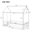 Metal Bed House Bed Frame With Fence