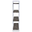Herringbone - Bookcase With Full Length Shelf - Gray