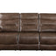 Aashi - Leather Gel Match 3 Piece Recliner Living Room Set - Brown
