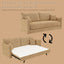 Cadie - Sofa With 2 Pillows - Mocha