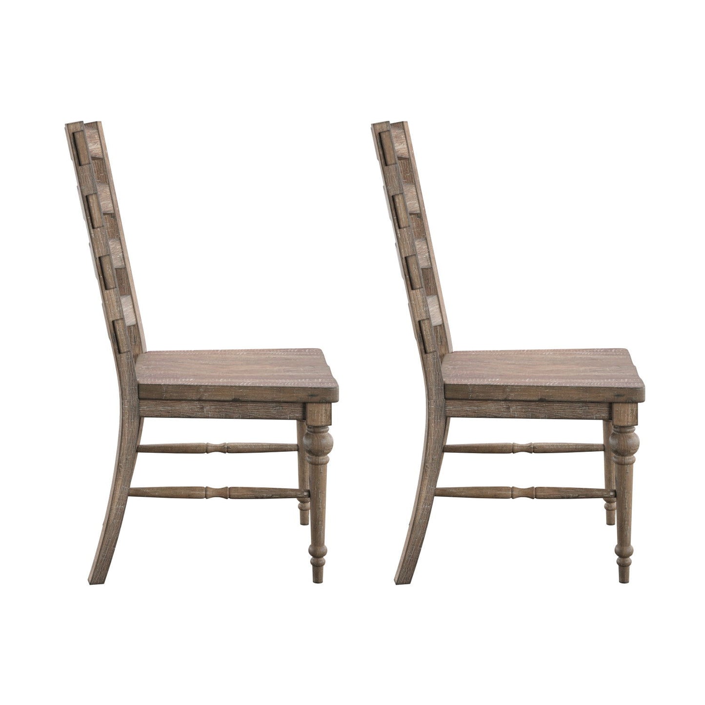 Ladderback Dining Chairs, (Set of 2) - Taupe