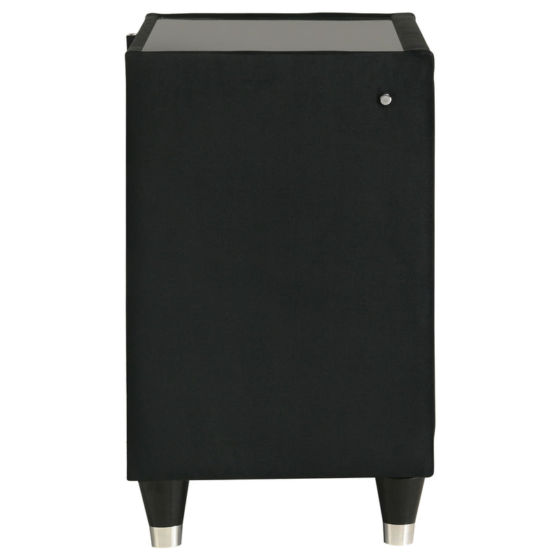 Mika - 2 Drawer LED Nightstand With USB