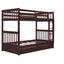 Bunk Bed With Ladders And 2 Storage Drawers
