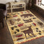 Nature's Nest - 5'3" X 7'3" Polypropylene, Lodge Area Rug - Multi / Beige