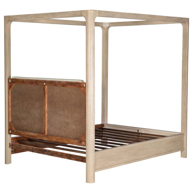 Flores - Eastern King Canopy Bed - Mango Color