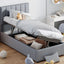 Upholstered Platform Bed With A Hydraulic Storage System
