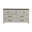 Augusta - Dresser, 7 Spacious Drawers, Block Feet - Beige Brown