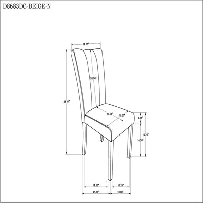 Sheena - 5 Pieces Dining Table Set With Chairs