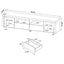 Garner - 2 Door Stand With Drawers Media Console - Gloss White