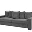 Luxe Sofa With 5 Matching Toss Pillows, Sleek Design, Spacious And Comfortable 3 Seater Couch