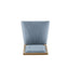 French Country Style Dining Chair With Upholstered Seating And Fluted Legs