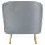 Sophia - 3 Piece Upholstered Channel Tufted Sofa Set - Gray