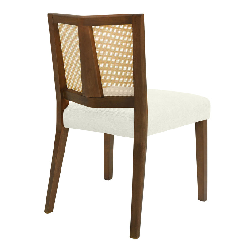 Mid Century Rattan Dining Chair Without Arms Set