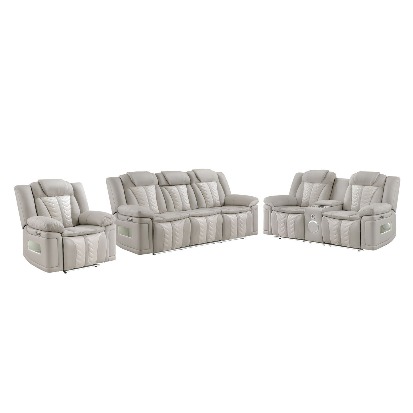 Cruiser - Power Reclining Set With LED Lighting