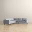 Amber - Corner Sectional Sofa - Light Gray