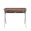Callers - Weathered Writing Desk - Chrome / Oak