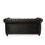 Chesterfield Loveseat Sofa, 2 Person Rolled Arm Upholstered Couch