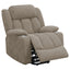 Beca - Upholstered Power Lift Recliner With Cupholders And USB Charging