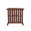 Outdoor Lounge Chair With Woven Backrest, Solid Wood Frame, Comfortable Cushions