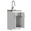 Darwin - Deluxe Laundry Cabinet With Pull-Out Faucet And Stainless Steel Sink