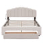 Upholstered Platform Bed With Drawer