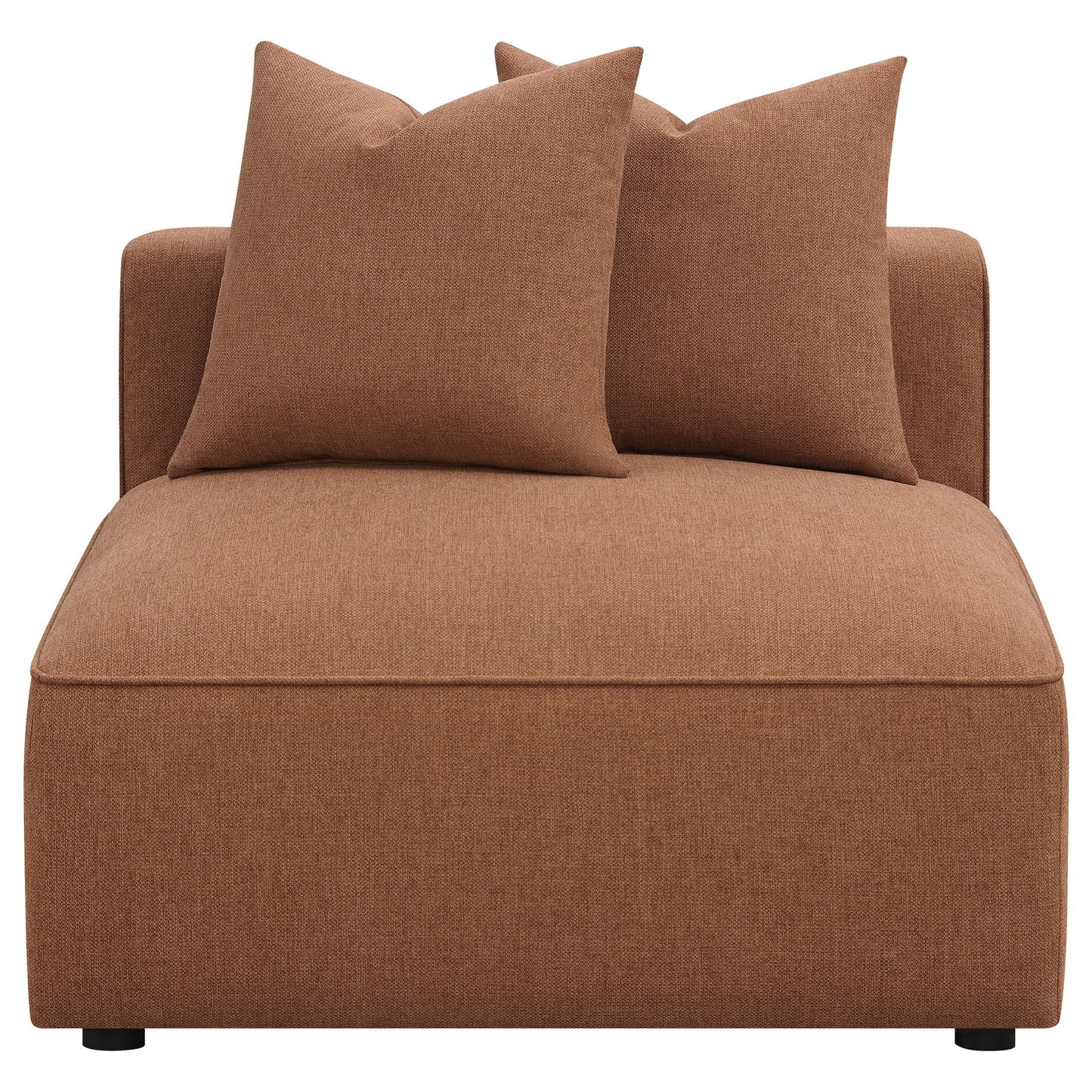 Colleen - 6 Piece Modular Sectional With Tight Seats - Terracotta