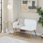 Symbol - Contemporary / Glam Floor Lamp Side Table - White Marble