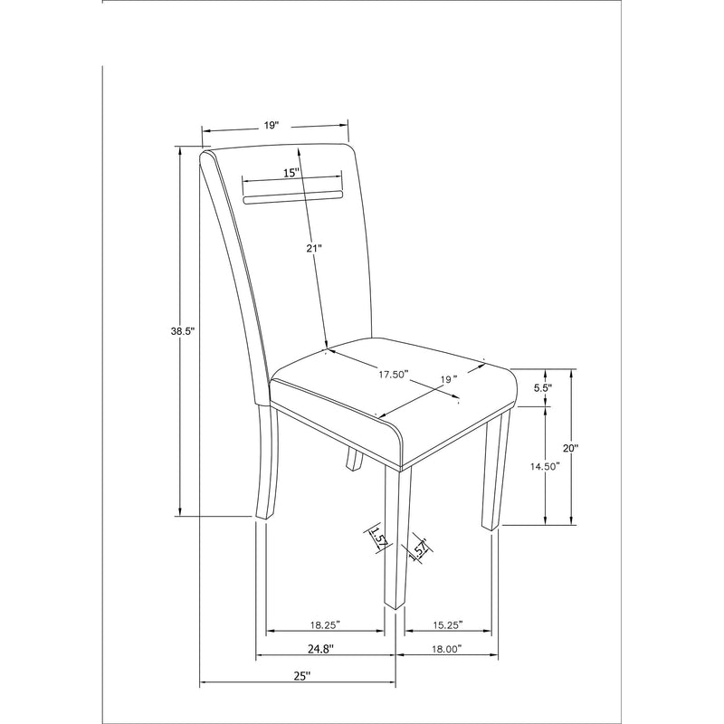 Extra Padded Dining Chair (Set of 2)